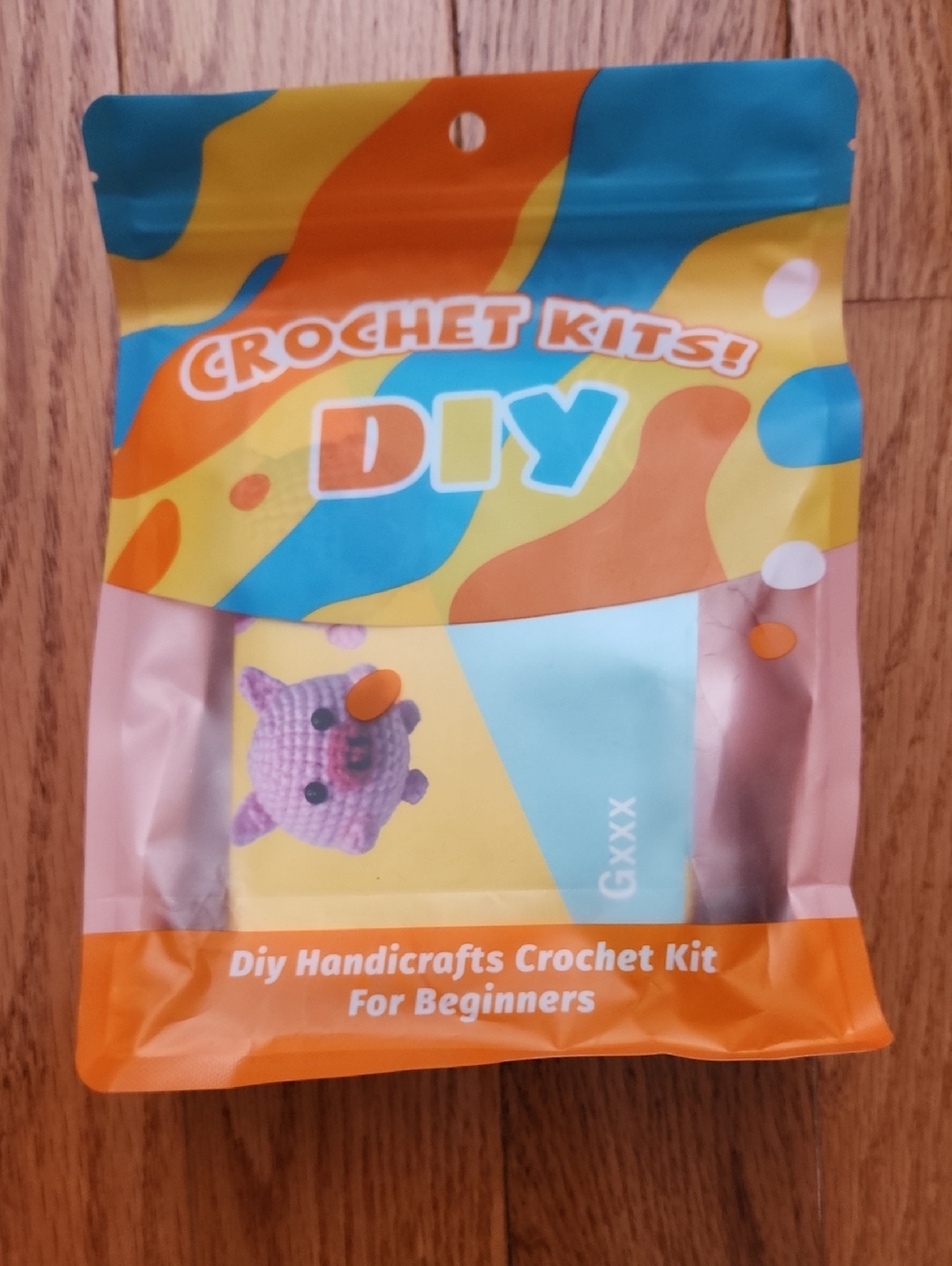 DIY Crochet Kits! Colorful Crochet Kit - Piggy